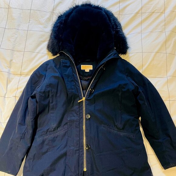 Michael Kors Navy Winter Coat XL - Picture 1 of 3